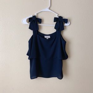 Loft Bow-Sleeve Tank